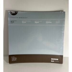 Creative Memories Premiere 12x12 Black Refill Pages 15 sheets/30 pages Old Style